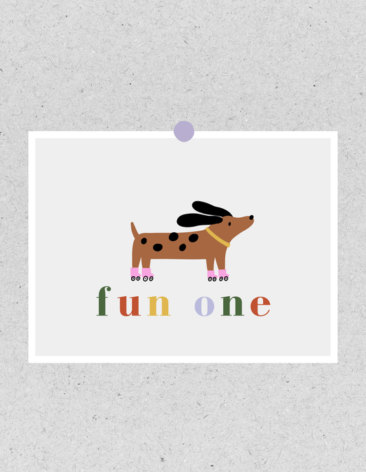 Kids FineArt Print "Fun one" | Poster 40x30cm