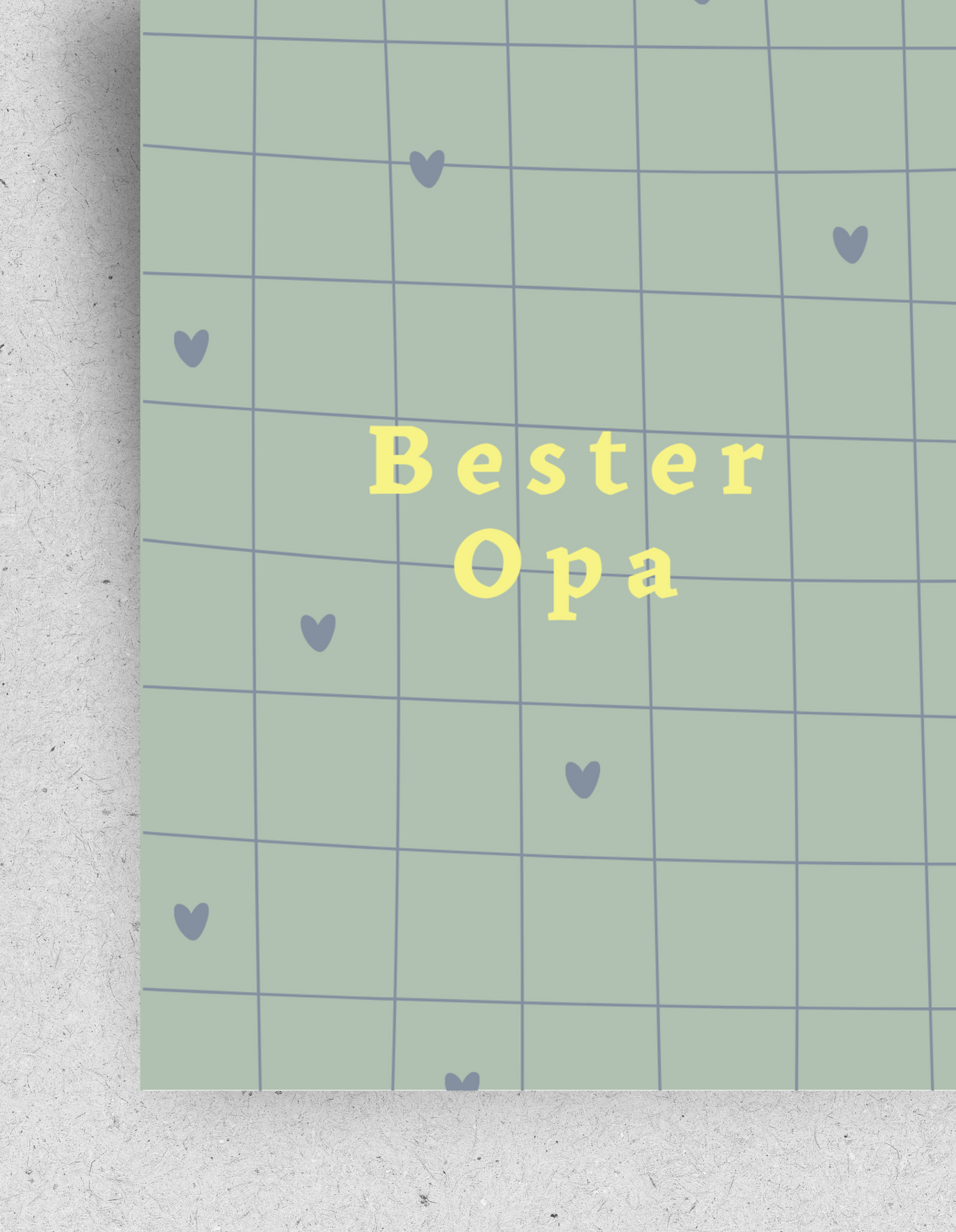 Karte "Bester Opa" / mit Umschlag