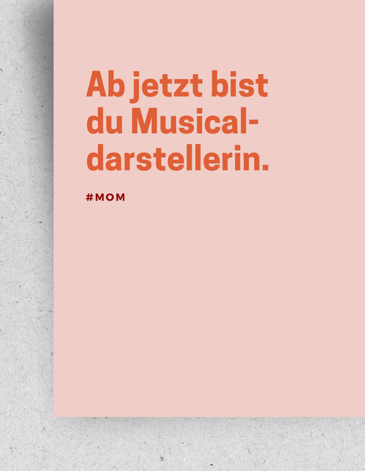 Postkarte "Musicaldarstellerin" | Recyclingpapier