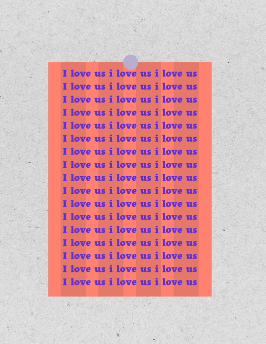 FineArt Print "I love us" | Poster 30x40cm