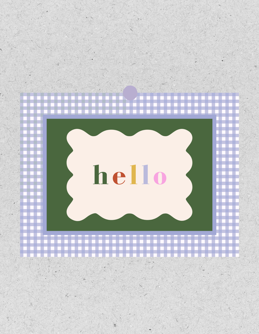 Kids FineArt Print "hello" | Poster 40x30cm