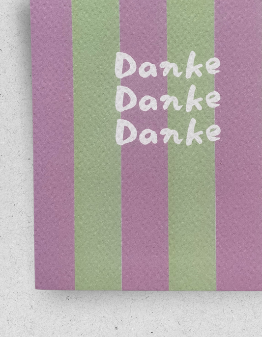 Postkarte "Danke" | Strukturpapier