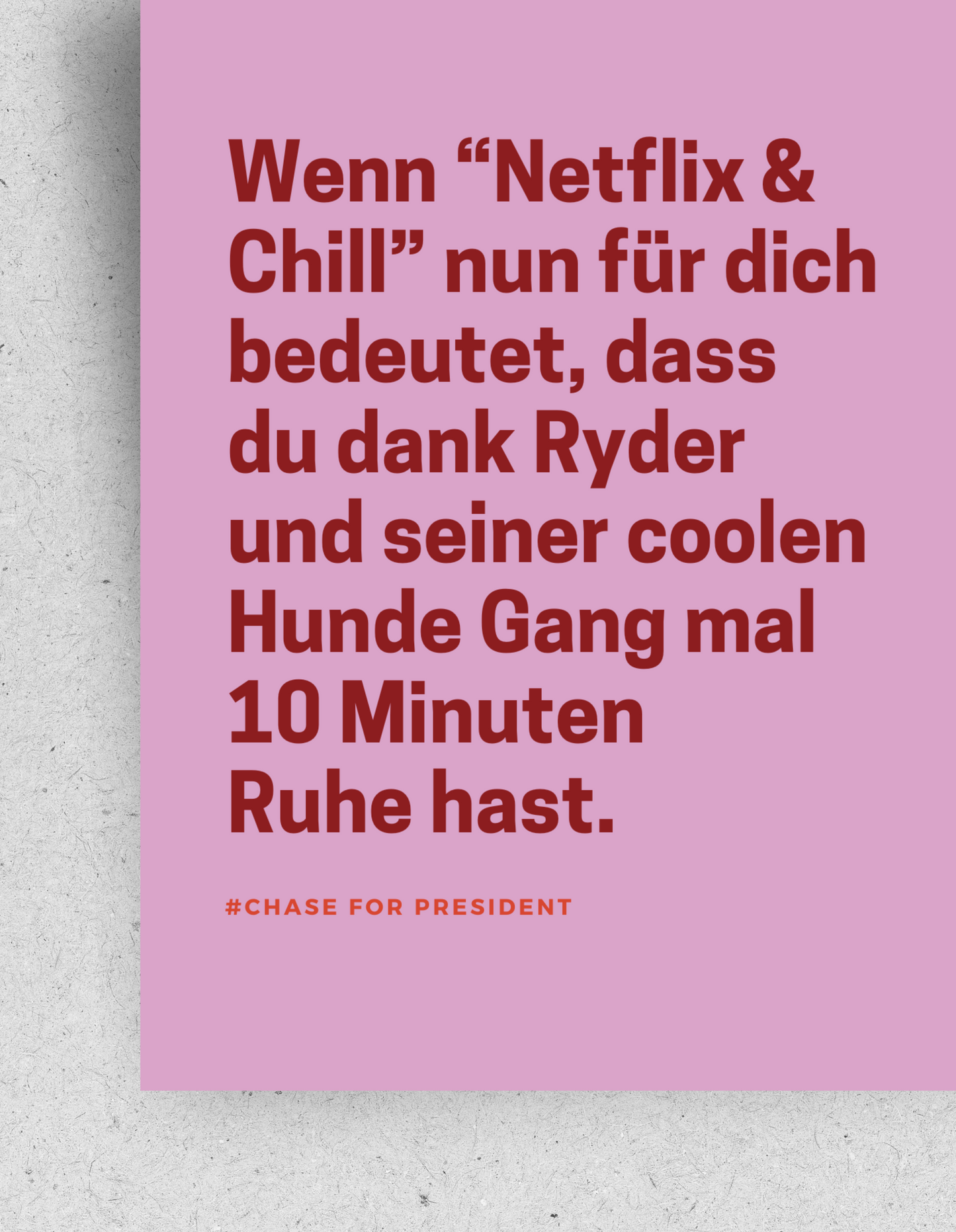 Lustige Postkarte für Eltern "Hundegang" | Recyclingpapier