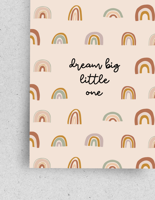 Karte “Dream big little one" / mit Umschlag