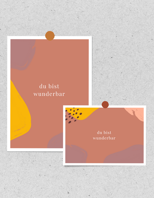 Kids FineArt Print "Wunderbar" | 2 Farboptionen | Hoch- & Querformat