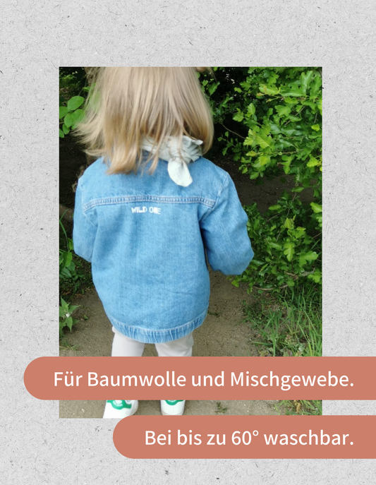 Bügelbild "WILD ONE" | Kids | weiß