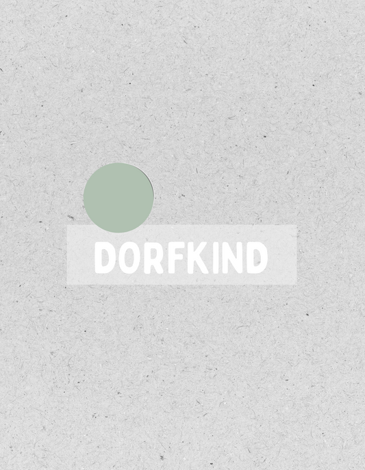 Bügelbild "Dorfkind" | weiß