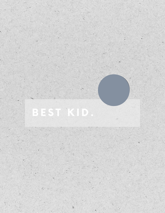 Bügelbild "BEST KID." | Kids | weiß