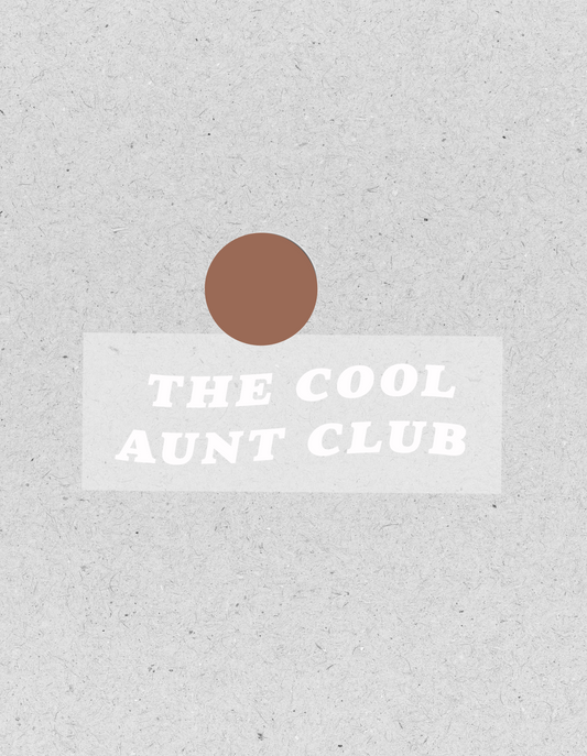 Bügelbild "The Cool Aunt Club" | weiß