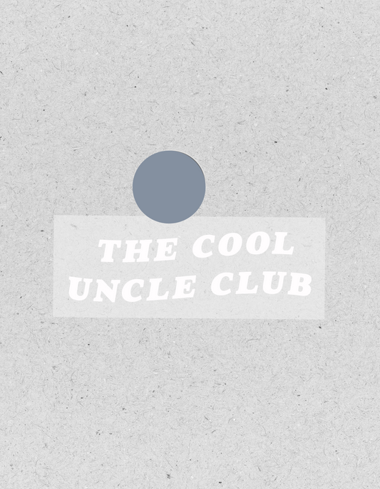 Bügelbild "The Cool Uncle Club" | weiß