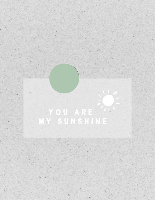 Bügelbild "you are my sunshine" | Kids | weiß